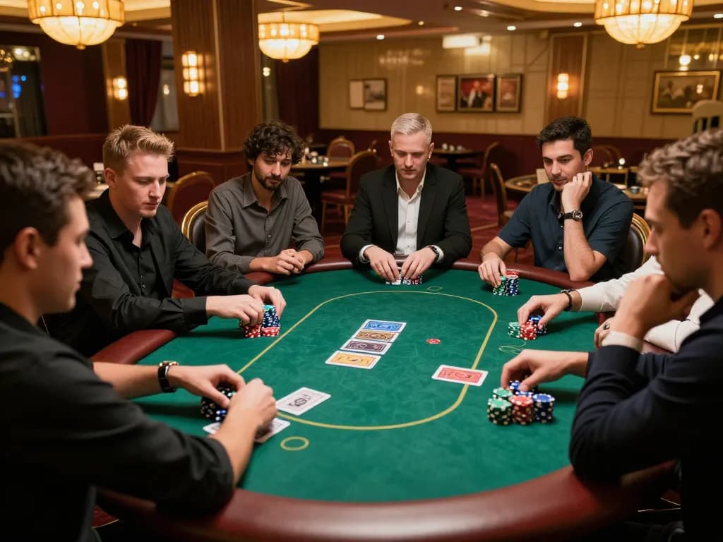 Play poker at https://play-hbet.com/ in a vibrant casino atmosphere, engaging the excitement of high stakes.