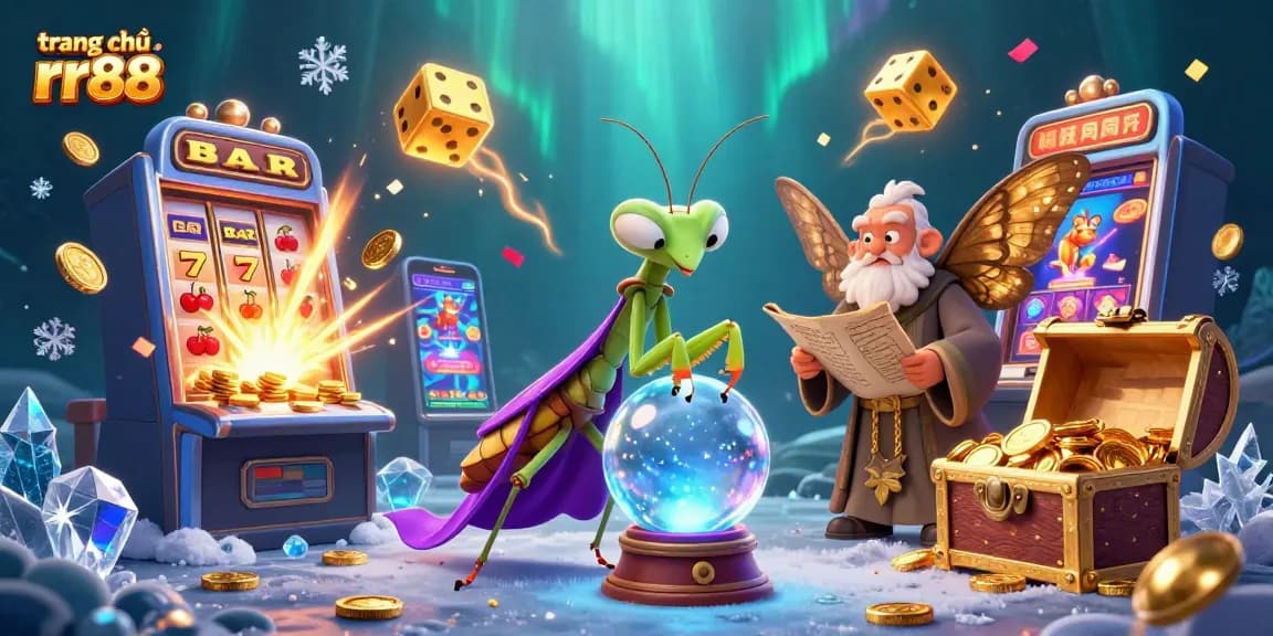 Experience the excitement on trang chủ rr88 with vibrant casino scenes and characters in play.