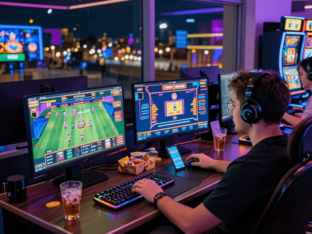 Exciting online casino gaming scene at https://aboutobo.com showcasing UK players enjoying various games.