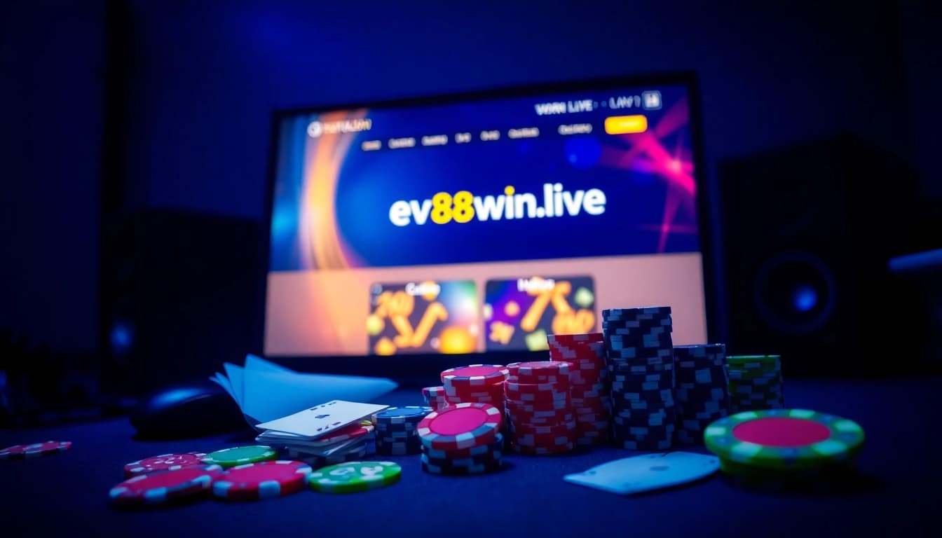 Explore the dynamic online gaming experience at ev88win.live with vibrant visuals and engaging elements.