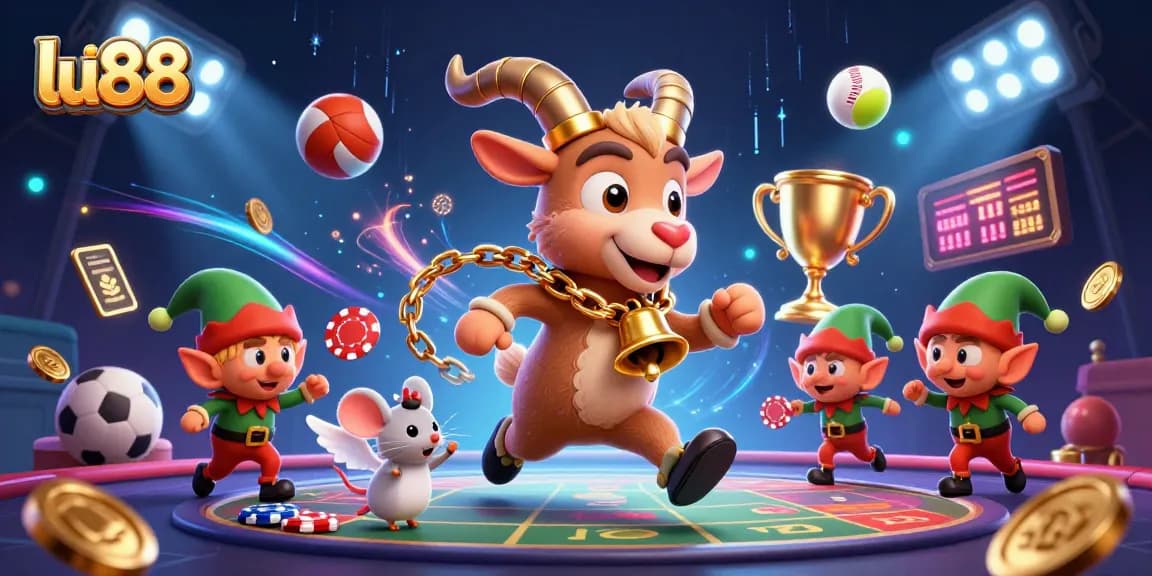 Experience the thrilling action with lu88 at a spooky holiday casino featuring Krampus and elf gremlins.