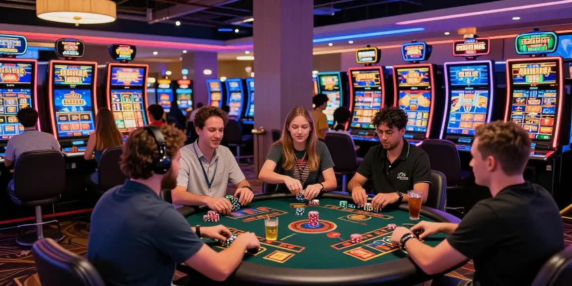 Discover the excitement of credit card casinos at https://troyuk.co.uk with players enjoying games in a vibrant environment.