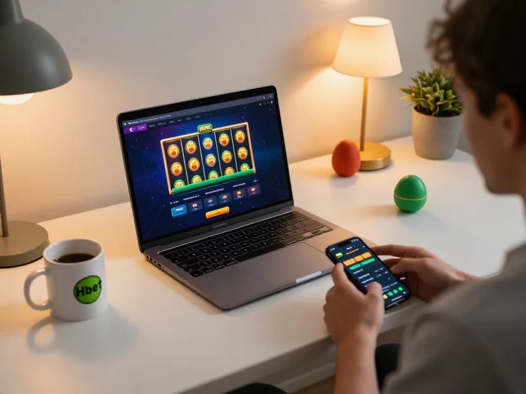 Experience thrilling online gaming with Hbet as player engages in vibrant slots action