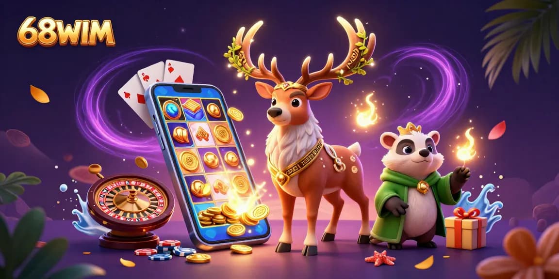 Win big at 68WIM casino with immersive games and exciting rewards in a vibrant scene!