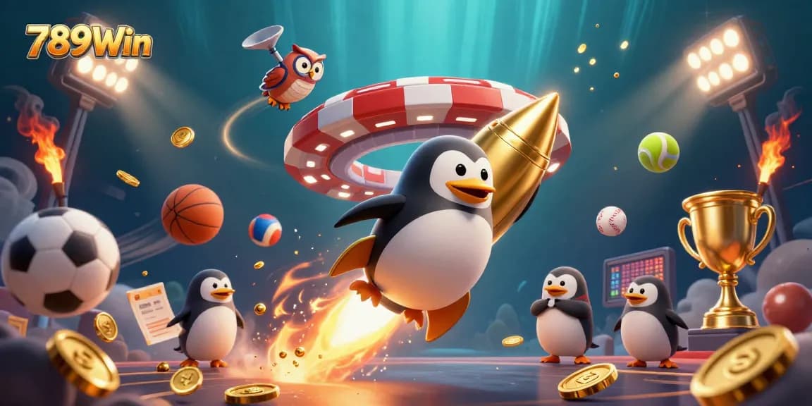 Experience exciting gameplay with 789Win's vibrant casino scene featuring dynamic betting action and fun characters.