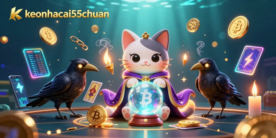 Engage with thrilling sports betting at keonhacai55chuan with dynamic crypto elements and mystical characters.