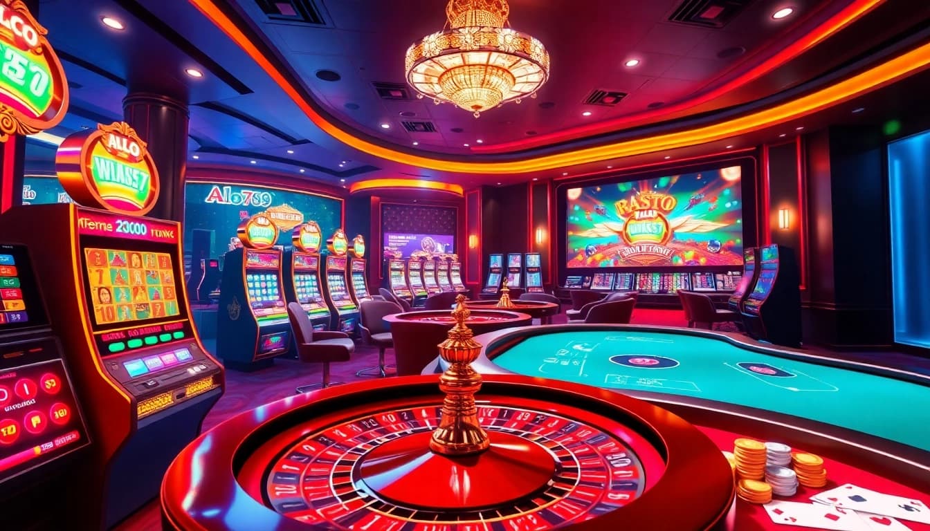 Alo789 chính chủ offers a dynamic online casino experience with vibrant slot machines and live poker games.