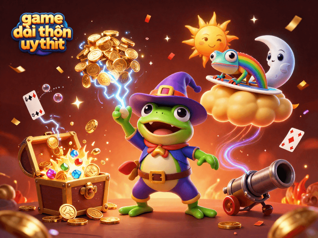 Experience excitement and wins with game đổi thưởng uy tín in this dynamic 3D casino scene.
