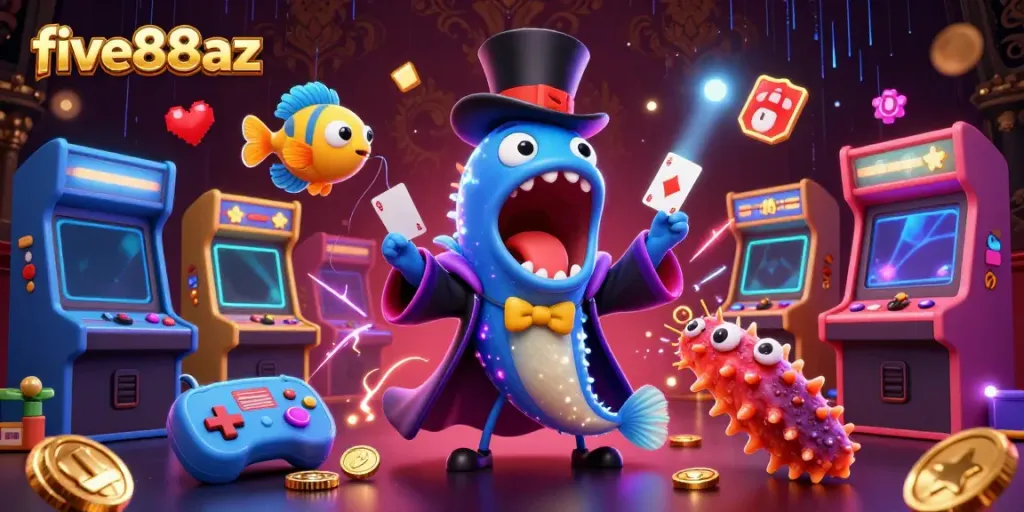 Experience the thrill of five88az with a magical underwater casino scene featuring enchanting characters and vivid game elements.