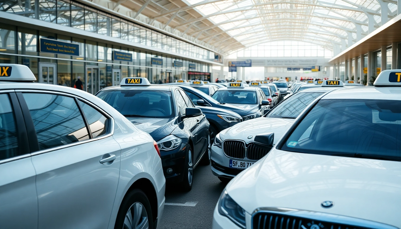 Efficient taxi service at Heathrow airport offering seamless travel options.