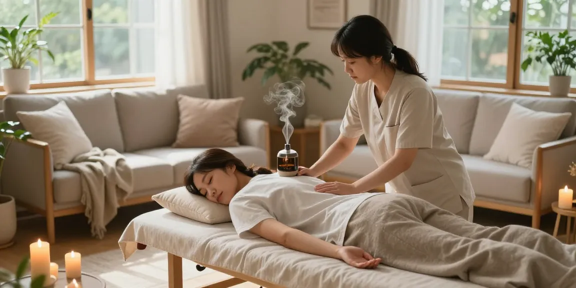 Relaxation and healing from an 인계동출장마사지 in a cozy home setting.