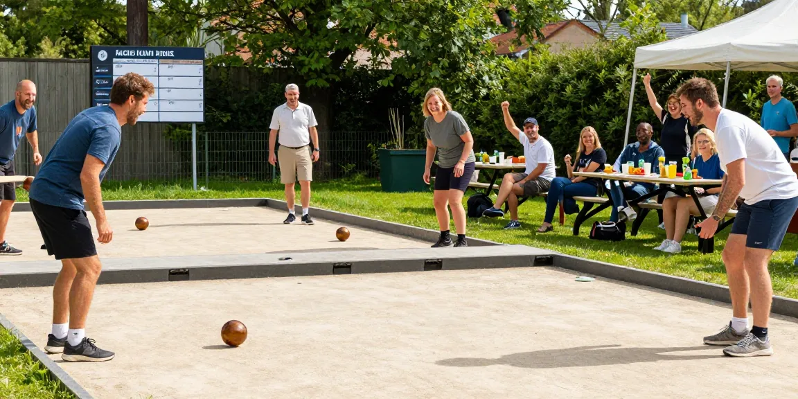 Community gathering at fopikotatarakan.org petanque court showcasing inclusive gameplay and excitement.