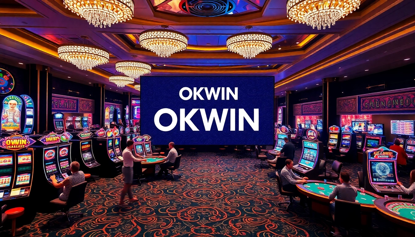 Experience thrilling gameplay at OKWIN's vibrant casino tables and gaming machines.