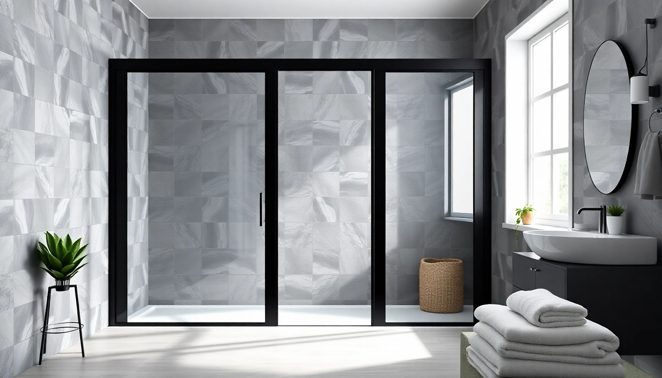 Transform your bathroom with stunning black frame shower doors that add elegance and style.