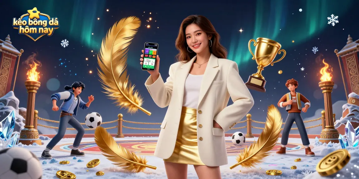 Experience kèo bóng đá hôm nay with immersive sports betting action illustrated in a vibrant setting.