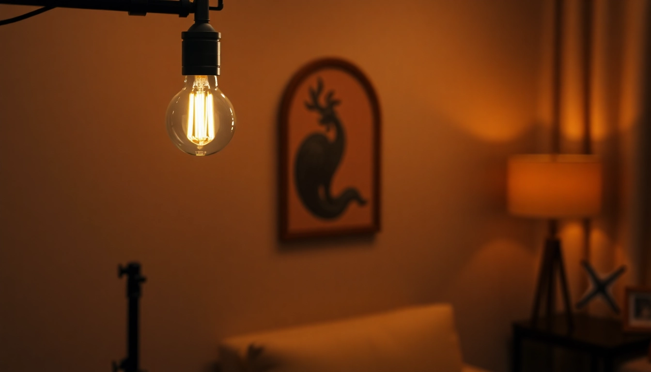 Enhance your space with the elegant a 19 bulb illuminating a cozy setting.
