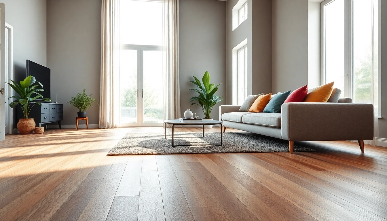 Enhance your home with luxury vinyl plank flooring that combines style and durability in a beautiful living room.