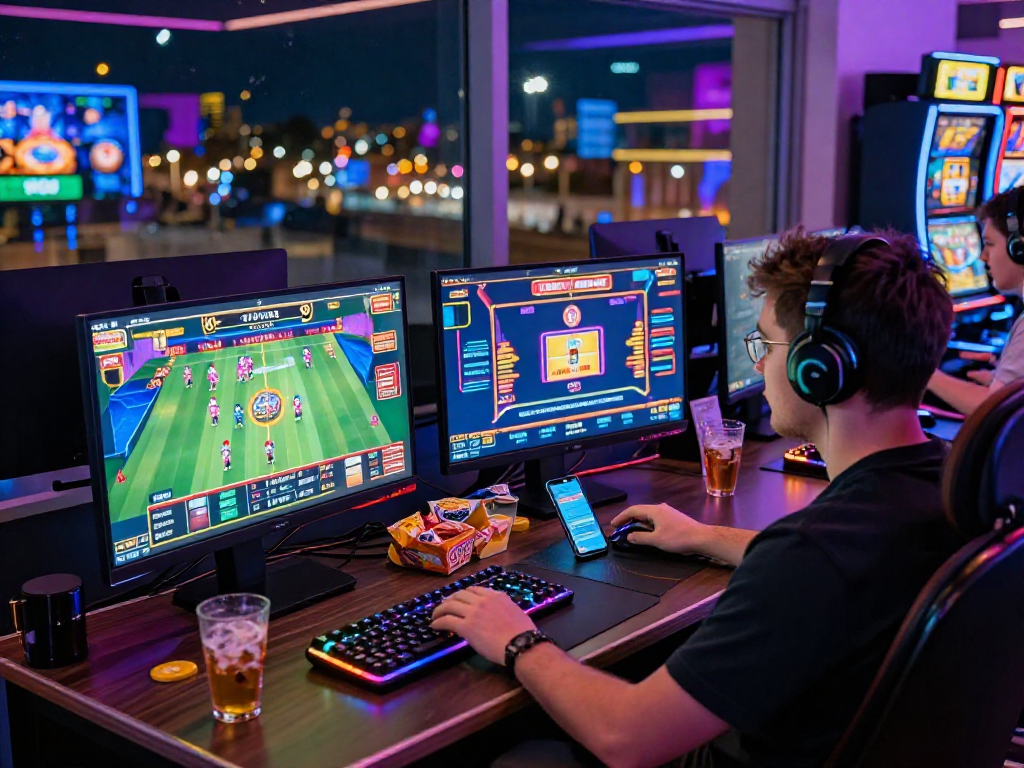 Exciting online casino gaming scene at https://aboutobo.com showcasing UK players enjoying various games.