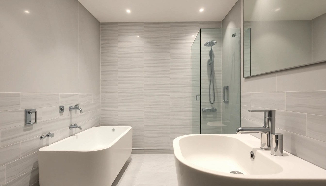 Stunning bathroom renovations manchester featuring modern design and elegant fixtures.