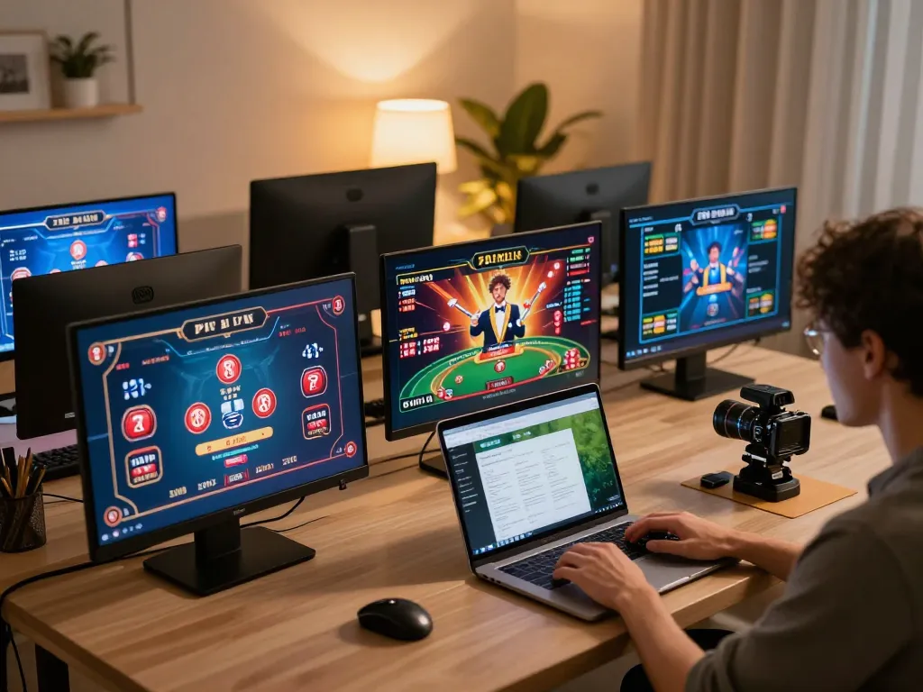Engaging online gaming session on go8 platform with dynamic casino action and winning moments