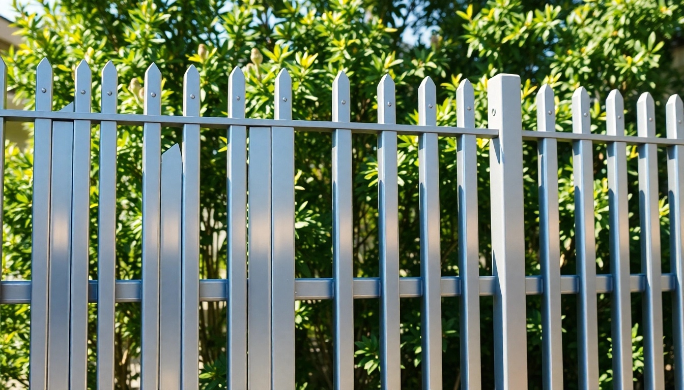 View of durable metal fence panels from www.metalfencepanels.co.uk in a vibrant garden setting.
