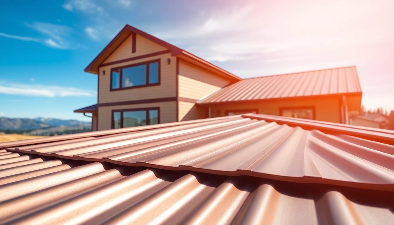 Installing metal roofing Calgary on a beautiful home showcasing durability and quality.