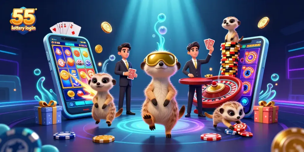 Engage with 55 lottery login and experience thrilling gaming through a vibrant casino scene.