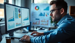 Boost your SEO Rank with a focused analyst optimizing digital performance metrics.