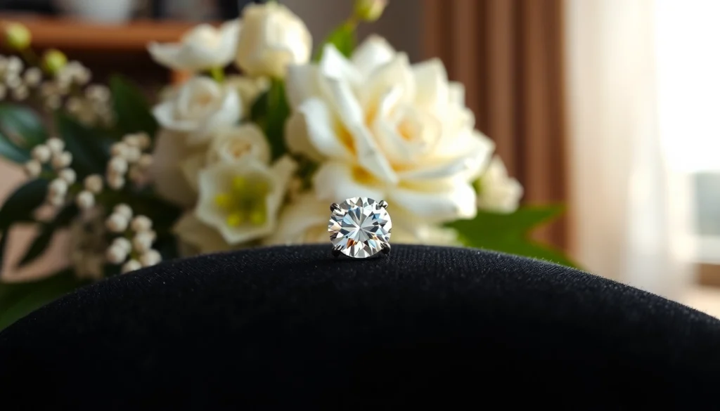 Showcasing a diamond nose stud resting elegantly on velvet, highlighting its brilliance.