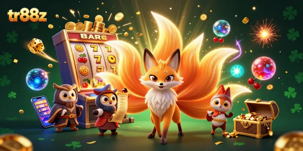 Experience thrilling gameplay at tr88z with vibrant spirits and a jackpot of fun, capturing the casino excitement.